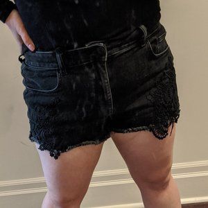Black High Waisted Shorts